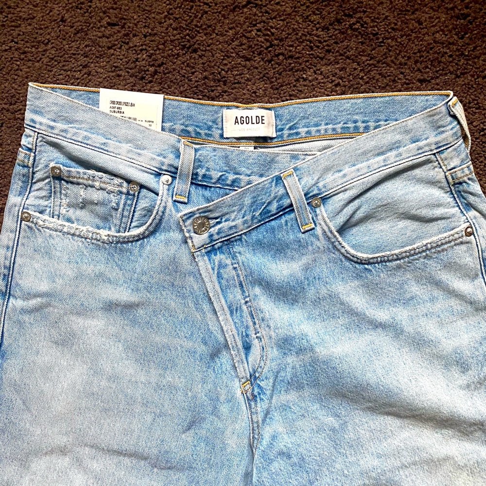 NWT Agolde criss cross jeans size 30
